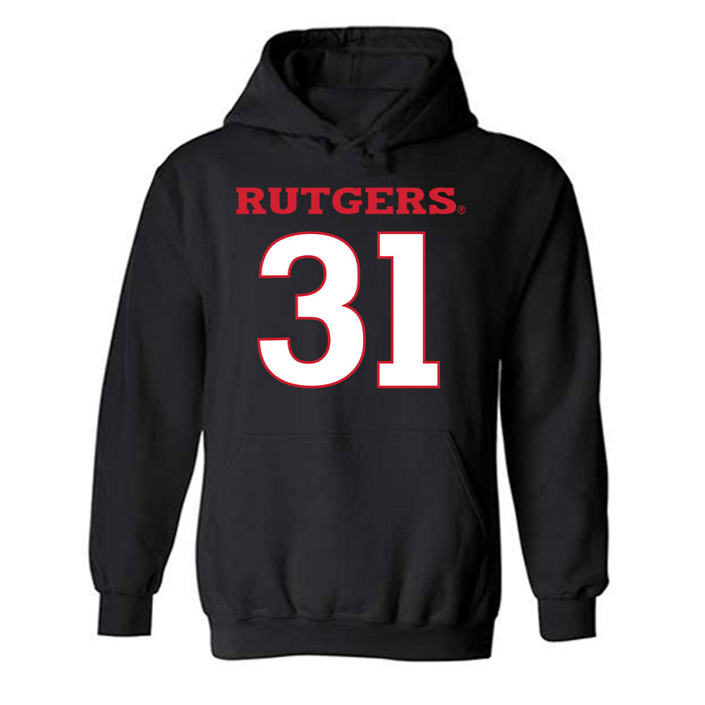 Rutgers - NCAA Football : Michael Robinson - Replica Shersey Hooded Sweatshirt-0