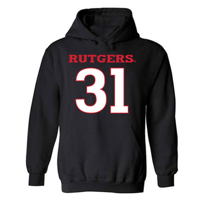 Rutgers - NCAA Football : Michael Robinson - Replica Shersey Hooded Sweatshirt-0