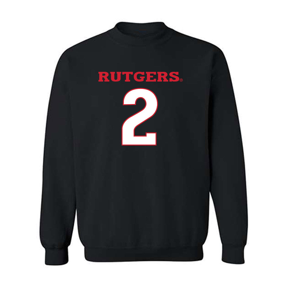 Rutgers - NCAA Men's Lacrosse : Colin Kelly - Replica Shersey Crewneck Sweatshirt-0