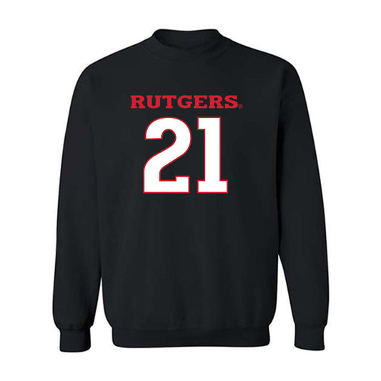 Rutgers - NCAA Football : Al-shadee Salaam - Replica Shersey Crewneck Sweatshirt-0