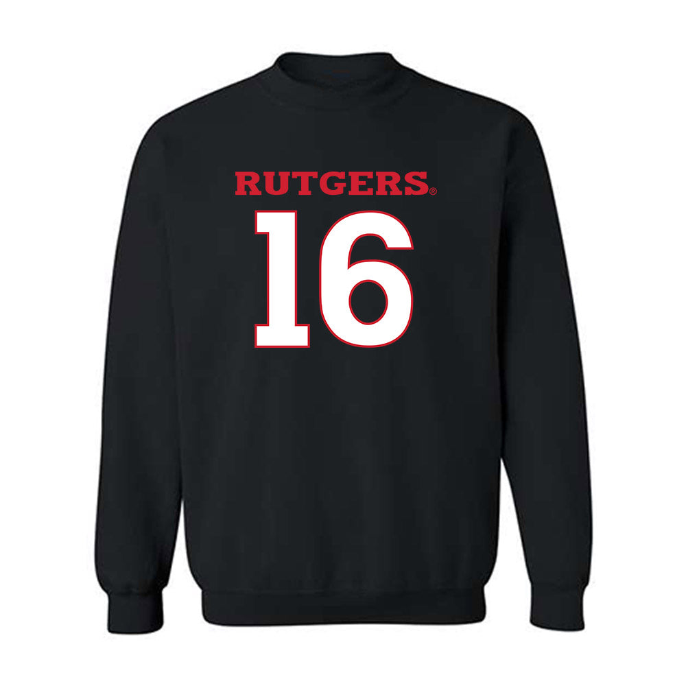 Rutgers - NCAA Men's Soccer : Dylan Carlson - Replica Shersey Crewneck Sweatshirt-0