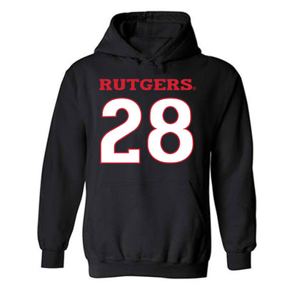 Rutgers - NCAA Football : Dariel Djabome - Replica Shersey Hooded Sweatshirt-0