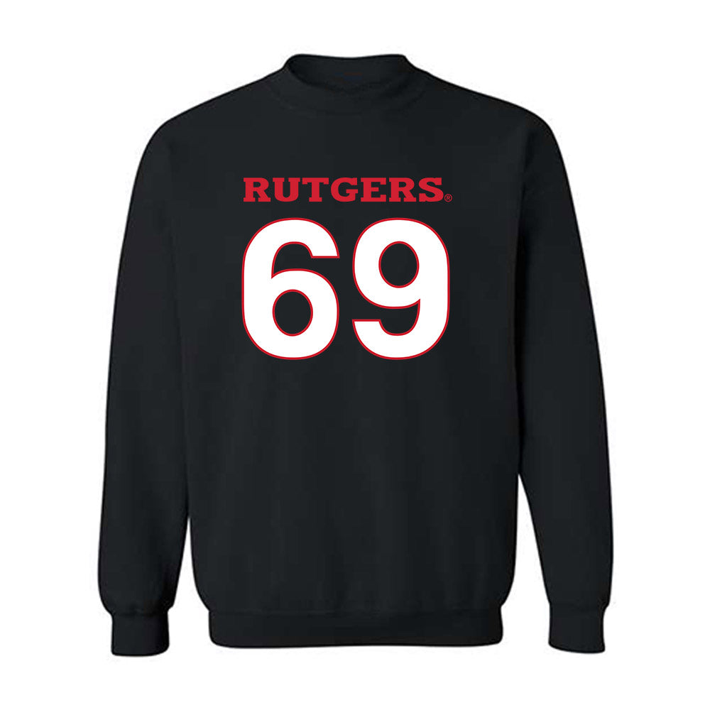 Rutgers - NCAA Football : Kwabena Asamoah - Replica Shersey Crewneck Sweatshirt-0