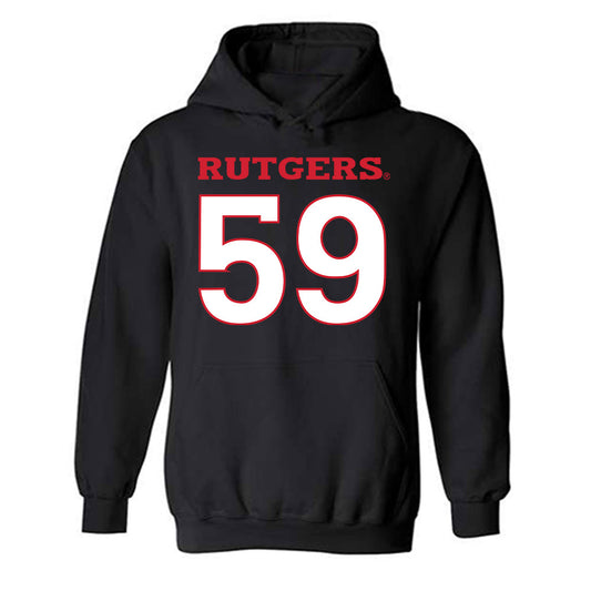 Rutgers - NCAA Football : Gus Zilinskas - Replica Shersey Hooded Sweatshirt-0