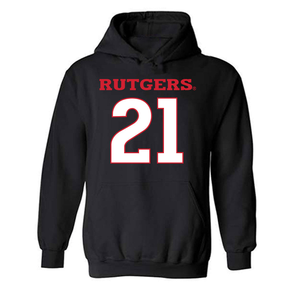 Rutgers - NCAA Football : Al-shadee Salaam - Replica Shersey Hooded Sweatshirt-0