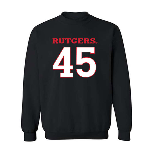 Rutgers - NCAA Football : Shawn Purcell - Replica Shersey Crewneck Sweatshirt-0