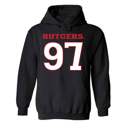 Rutgers - NCAA Football : Riley McCann - Replica Shersey Hooded Sweatshirt-0