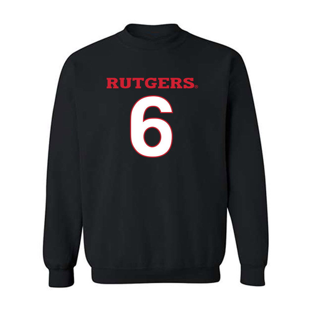 Rutgers - NCAA Baseball : Pablo Santos - Replica Shersey Crewneck Sweatshirt-0
