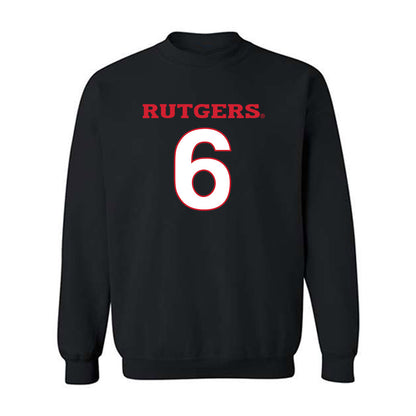 Rutgers - NCAA Baseball : Pablo Santos - Replica Shersey Crewneck Sweatshirt-0