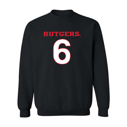 Rutgers - NCAA Baseball : Pablo Santos - Replica Shersey Crewneck Sweatshirt-0