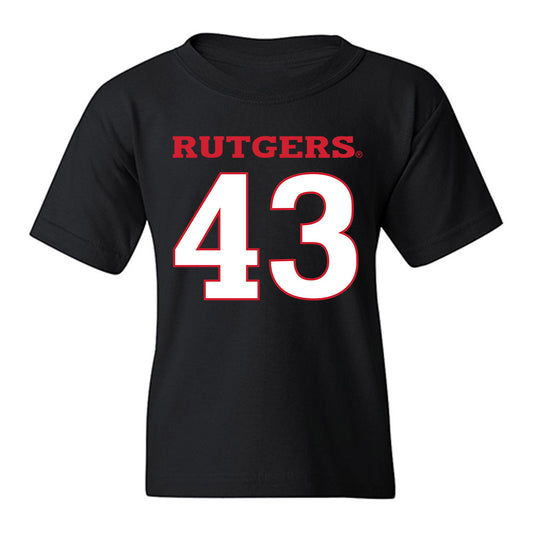 Rutgers - NCAA Baseball : Finn Haines - Replica Shersey Youth T-Shirt-0