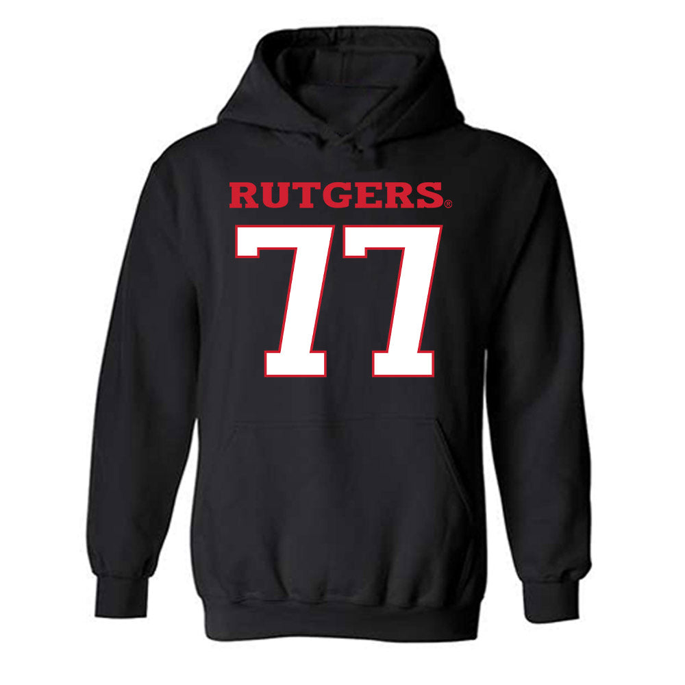 Rutgers - NCAA Football : Kenny Jones Jr - Replica Shersey Hooded Sweatshirt-0