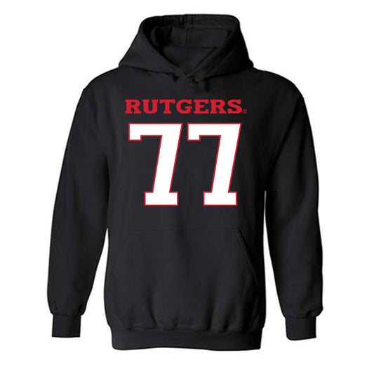 Rutgers - NCAA Football : Kenny Jones Jr - Replica Shersey Hooded Sweatshirt-0