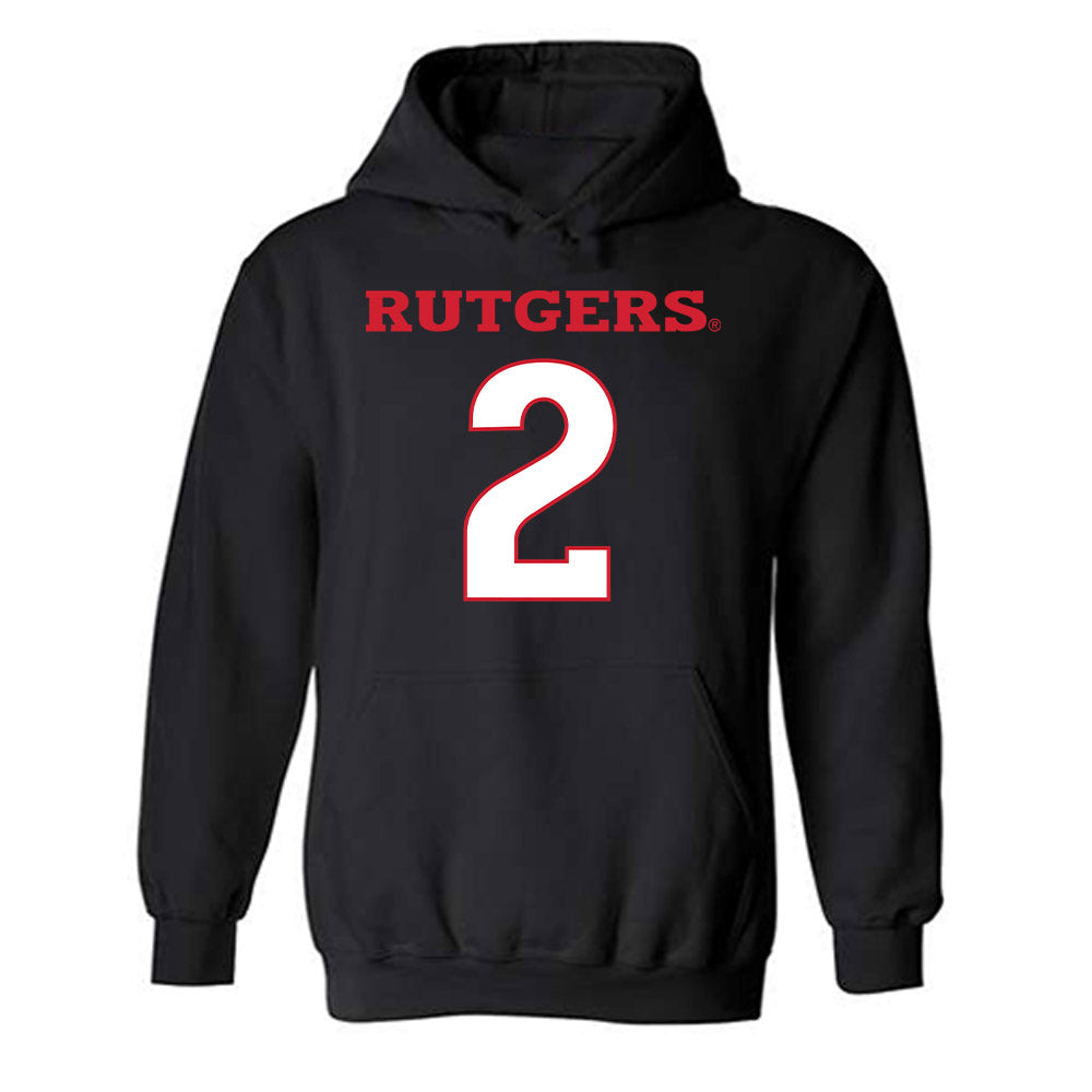 Rutgers - NCAA Football : Benjamin Black - Replica Shersey Hooded Sweatshirt-0