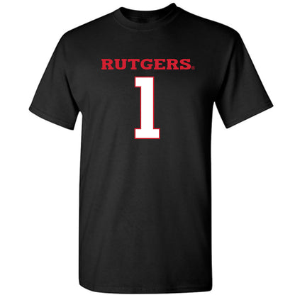 Rutgers - NCAA Men's Basketball : JaMichael Davis - Replica Shersey T-Shirt-0