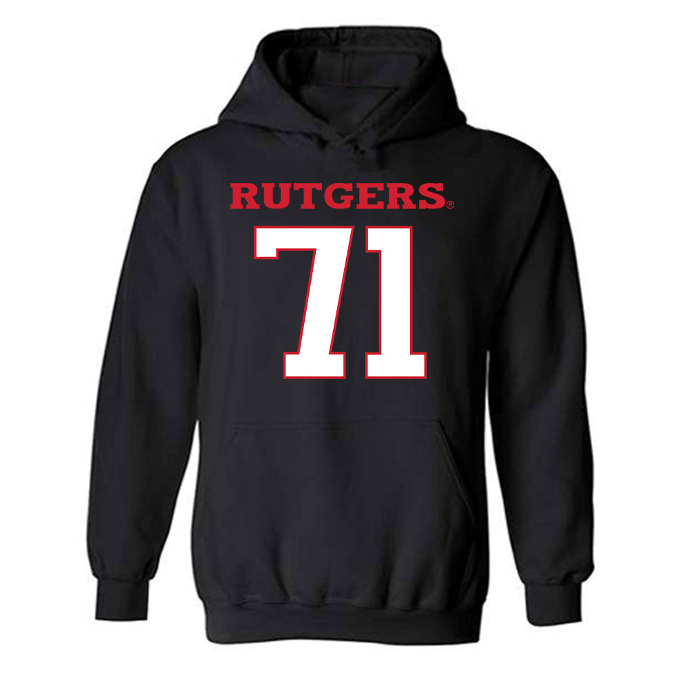 Rutgers - NCAA Football : John Stone - Replica Shersey Hooded Sweatshirt-0
