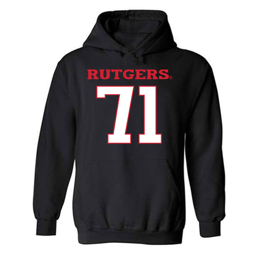 Rutgers - NCAA Football : John Stone - Replica Shersey Hooded Sweatshirt-0
