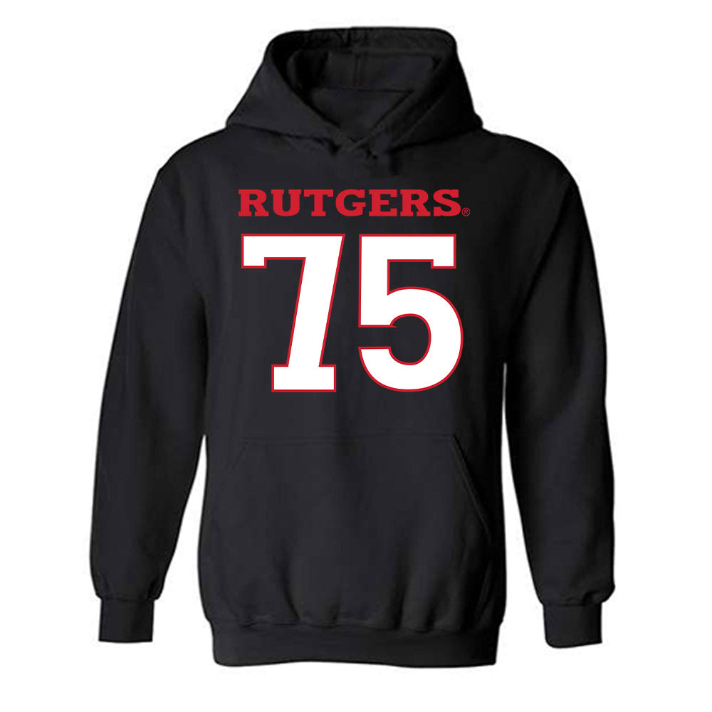 Rutgers - NCAA Football : Raynor Andrews - Replica Shersey Hooded Sweatshirt-0
