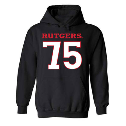 Rutgers - NCAA Football : Raynor Andrews - Replica Shersey Hooded Sweatshirt-0