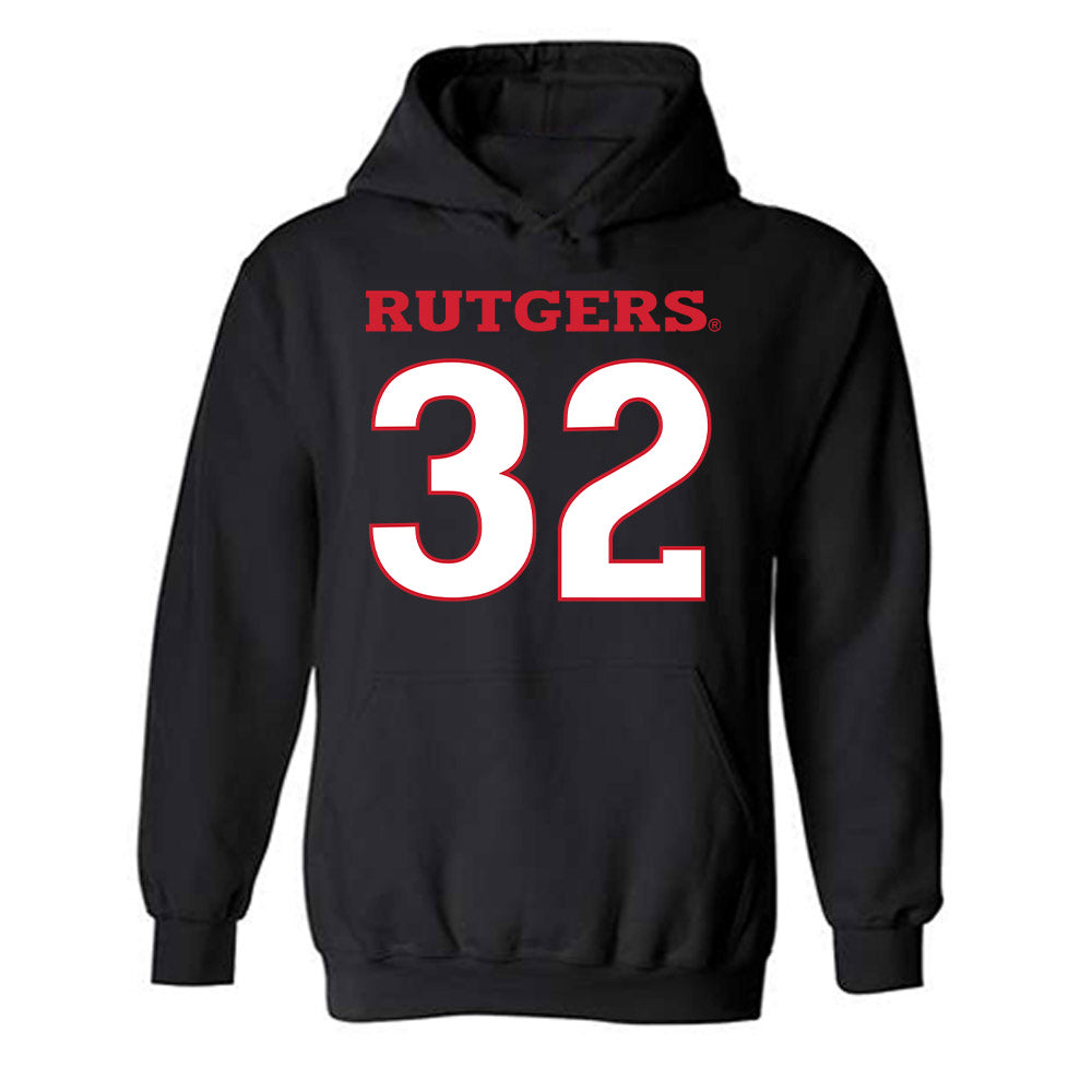 Rutgers - NCAA Men's Basketball : Baye Fall - Replica Shersey Hooded Sweatshirt-0