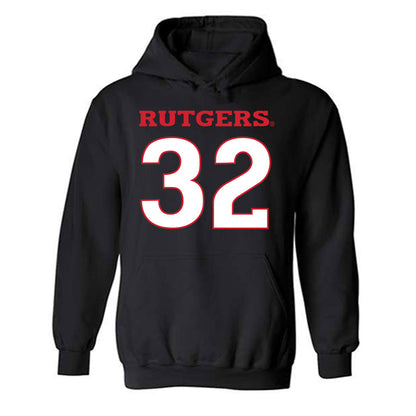 Rutgers - NCAA Men's Basketball : Baye Fall - Replica Shersey Hooded Sweatshirt-0