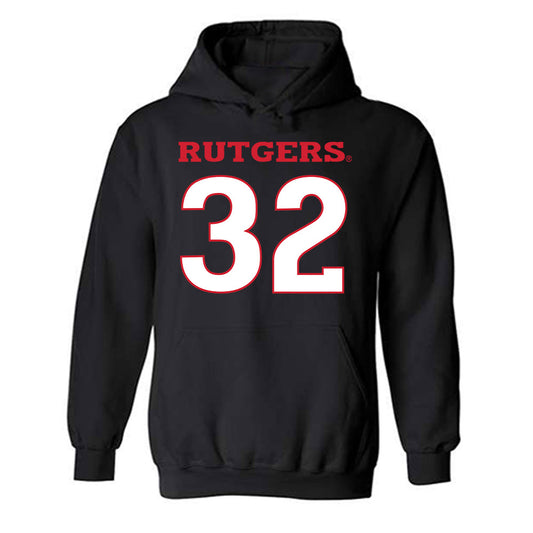 Rutgers - NCAA Men's Basketball : Baye Fall - Replica Shersey Hooded Sweatshirt-0
