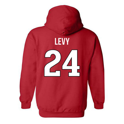Rutgers - NCAA Football : Kevin Levy - Replica Shersey Hooded Sweatshirt-1