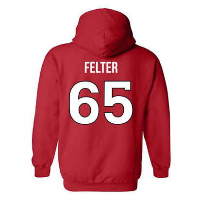 Rutgers - NCAA Football : Bryan Felter - Replica Shersey Hooded Sweatshirt-1