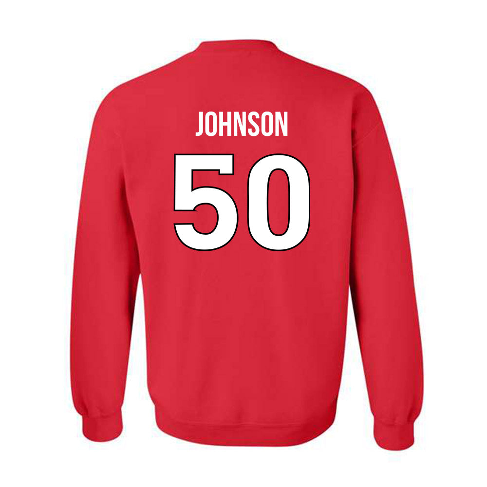 Rutgers - NCAA Softball : Dezaria Johnson - Replica Shersey Crewneck Sweatshirt-1