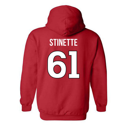 Rutgers - NCAA Football : Emir Stinette - Replica Shersey Hooded Sweatshirt-1