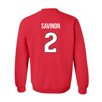 Rutgers - NCAA Baseball : Jordan Savinon - Replica Shersey Crewneck Sweatshirt-1
