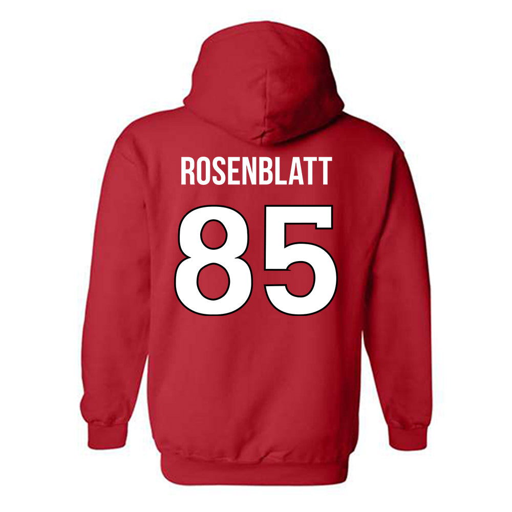 Rutgers - NCAA Football : Ben Rosenblatt - Replica Shersey Hooded Sweatshirt-1