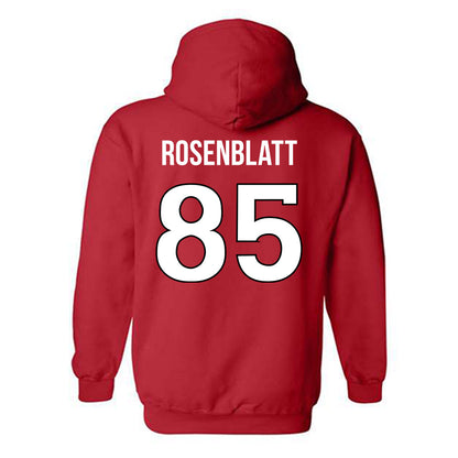 Rutgers - NCAA Football : Ben Rosenblatt - Replica Shersey Hooded Sweatshirt-1