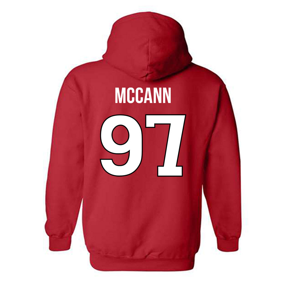 Rutgers - NCAA Football : Riley McCann - Replica Shersey Hooded Sweatshirt-1