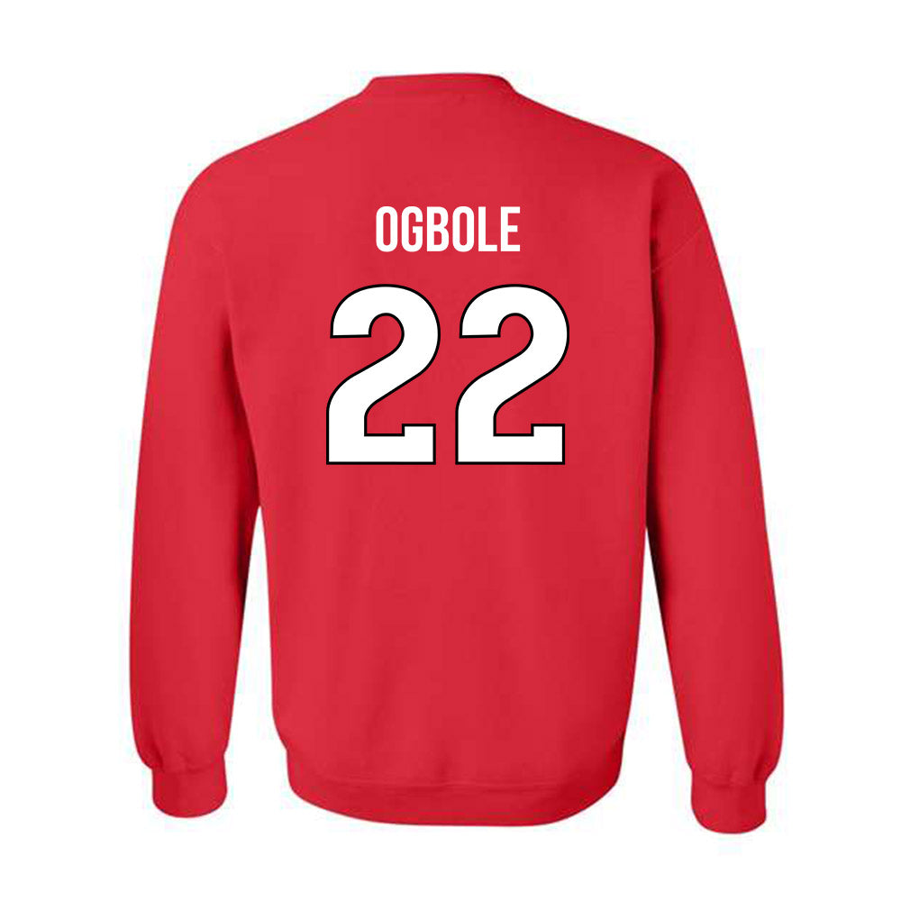 Rutgers - NCAA Men's Basketball : Emmanuel Ogbole - Replica Shersey Crewneck Sweatshirt-1