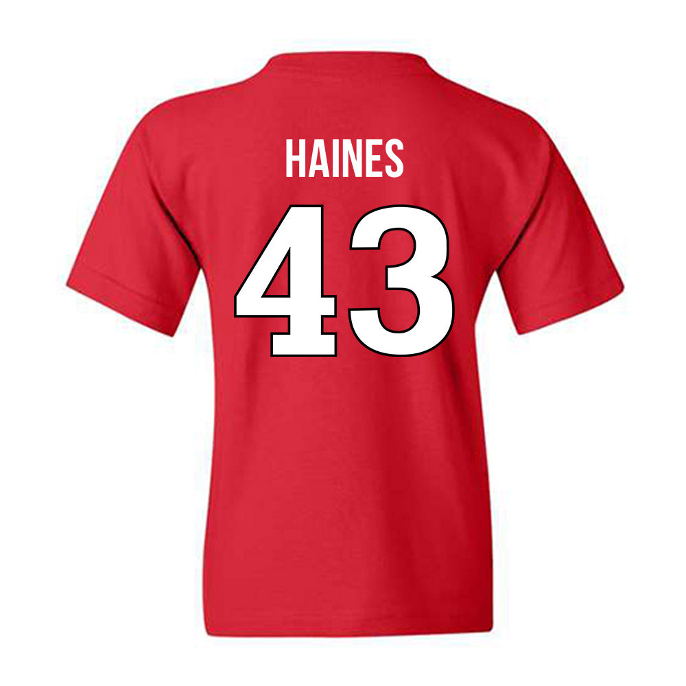 Rutgers - NCAA Baseball : Finn Haines - Replica Shersey Youth T-Shirt-1