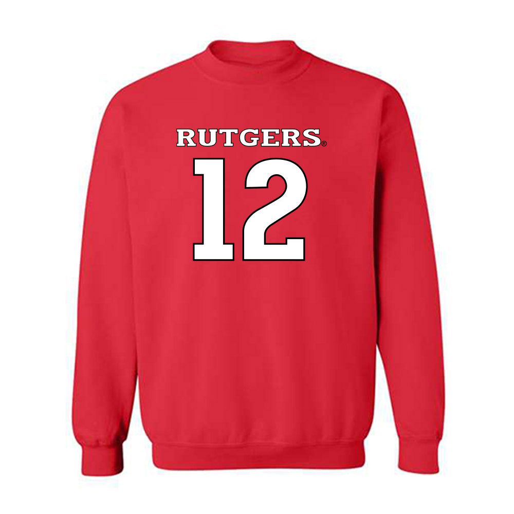 Rutgers - NCAA Men's Soccer : Jackson Temple - Replica Shersey Crewneck Sweatshirt-0