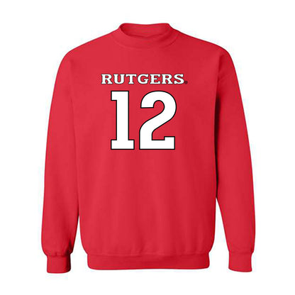 Rutgers - NCAA Men's Soccer : Jackson Temple - Replica Shersey Crewneck Sweatshirt-0