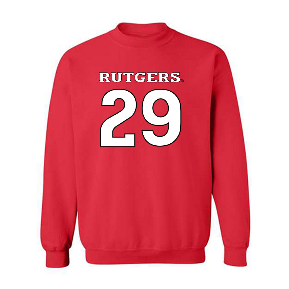 Rutgers - NCAA Football : Sebastian Jusma - Replica Shersey Crewneck Sweatshirt-0