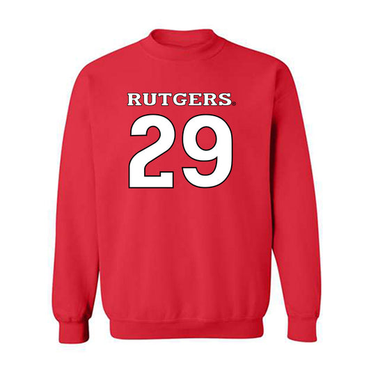 Rutgers - NCAA Football : Sebastian Jusma - Replica Shersey Crewneck Sweatshirt-0