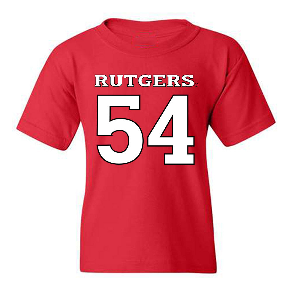 Rutgers - NCAA Football : Taj White - Replica Shersey Youth T-Shirt-0