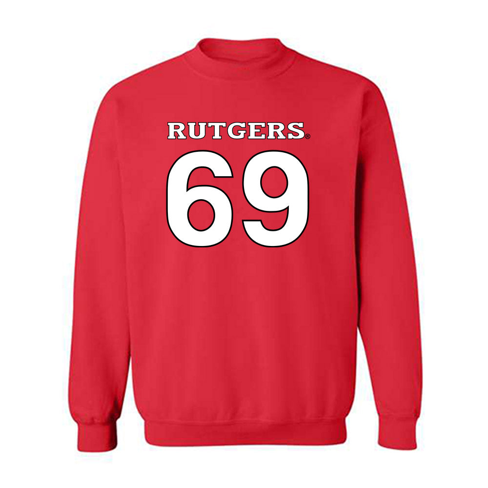 Rutgers - NCAA Football : Kwabena Asamoah - Replica Shersey Crewneck Sweatshirt-0