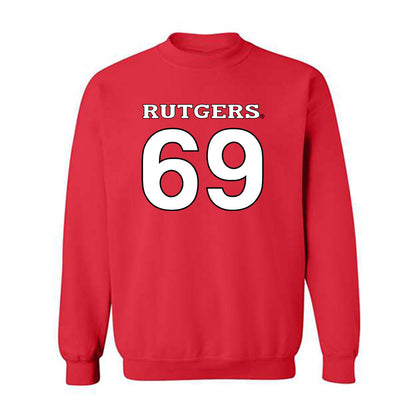 Rutgers - NCAA Football : Kwabena Asamoah - Replica Shersey Crewneck Sweatshirt-0