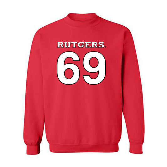 Rutgers - NCAA Football : Kwabena Asamoah - Replica Shersey Crewneck Sweatshirt-0