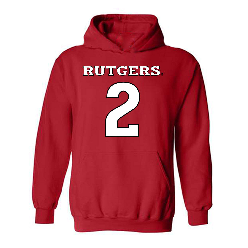Rutgers - NCAA Football : Benjamin Black - Replica Shersey Hooded Sweatshirt-0