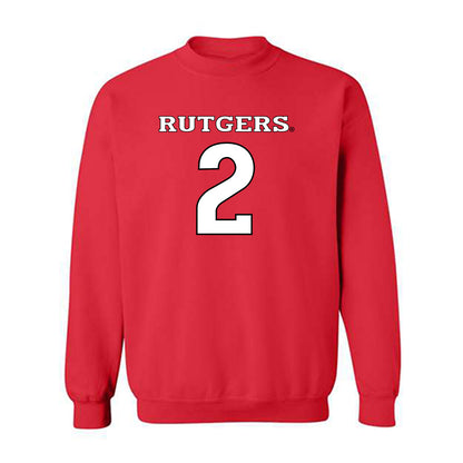 Rutgers - NCAA Men's Basketball : Lino Mark - Replica Shersey Crewneck Sweatshirt-0