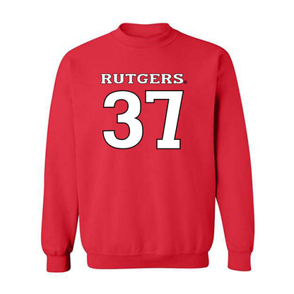 Rutgers - NCAA Baseball : Joe Mazza - Replica Shersey Crewneck Sweatshirt-0