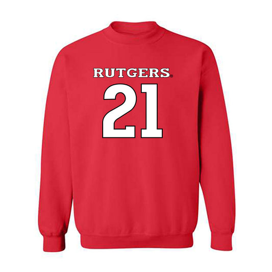Rutgers - NCAA Football : Al-shadee Salaam - Replica Shersey Crewneck Sweatshirt-0