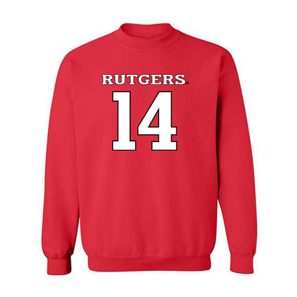Rutgers - NCAA Football : Jordan Thompson - Replica Shersey Crewneck Sweatshirt-0