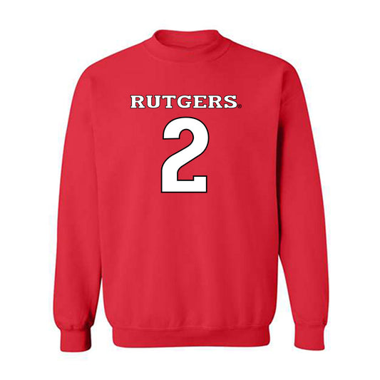 Rutgers - NCAA Baseball : Jordan Savinon - Replica Shersey Crewneck Sweatshirt-0